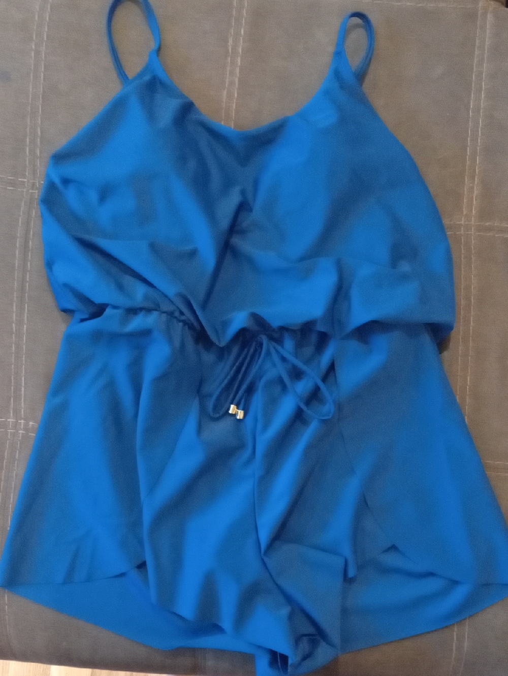 Time and Tru Women's Navy Blue One Piece Swimsuit Size Medium